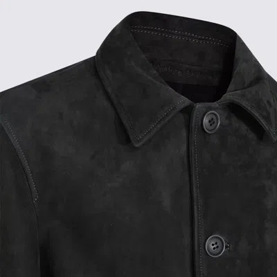 Salvatore Santoro Buttoned Leather Jacket In Black