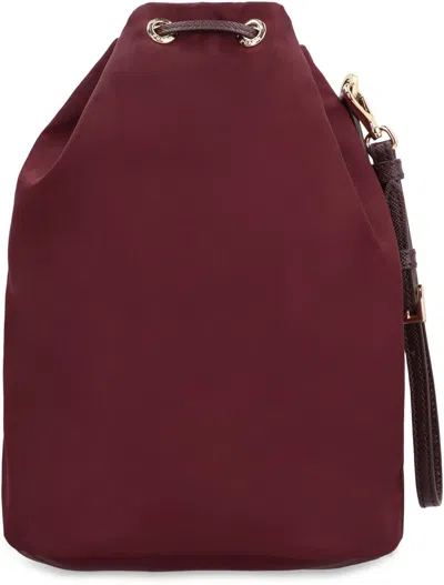 Prada Re-nylon Pouch In Purple