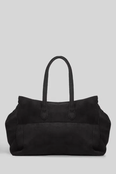 Secret Pon-pon Secret Pon Pon Monica Tote Large Tote In Black