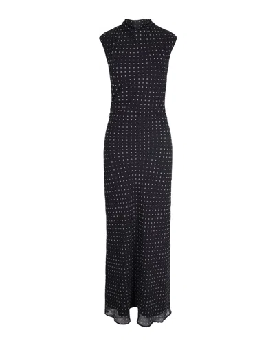 Rotate Birger Christensen Rotate Birgerchristensen Long Polkadot Dress In Multi