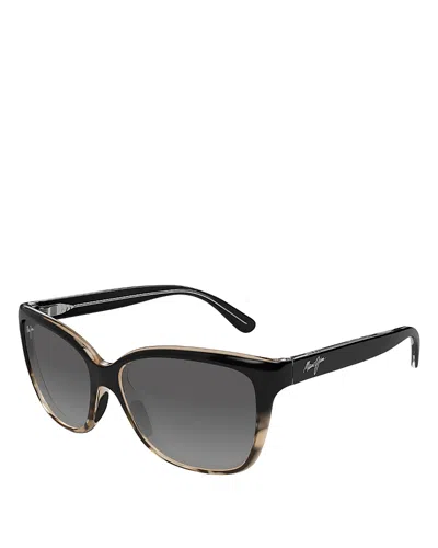 Maui Jim Starfish Cat Eye Sunglasses, 56mm In Black
