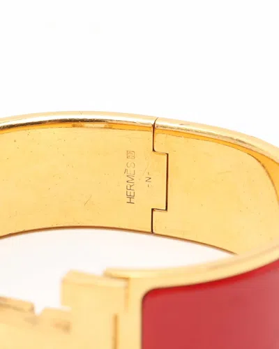 Pre-owned Hermes Hermès Clic H Bracelet In Multi