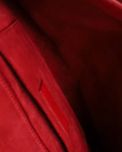 Saint Laurent Y Clutch Bag In Red