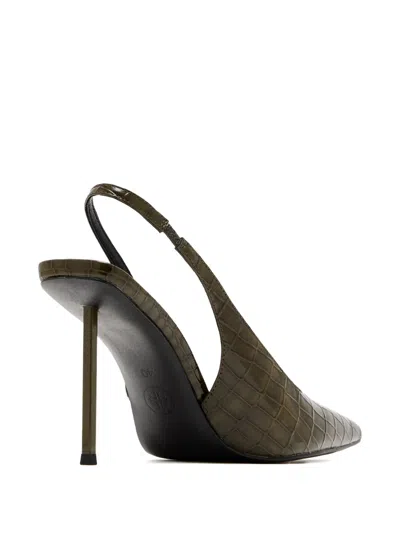 Femme La G63 Pointed-toe Pumps In Green