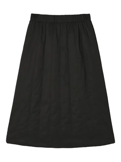 B+ab Quilted Midi Skirt In Black