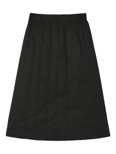 B+ab Quilted Midi Skirt In Black