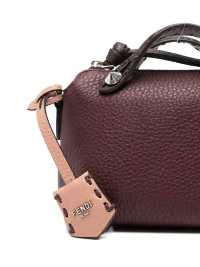 Fendi Mini By The Way Soft Selleria Tote Bag In Red