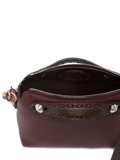 Fendi Mini By The Way Soft Selleria Tote Bag In Red