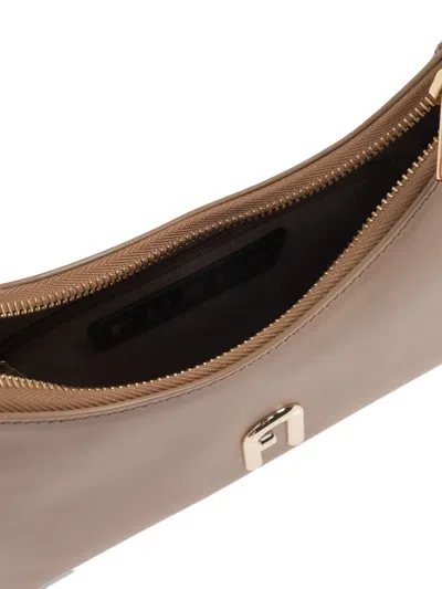 Furla Logo-plaque Tote Bag In Neutral