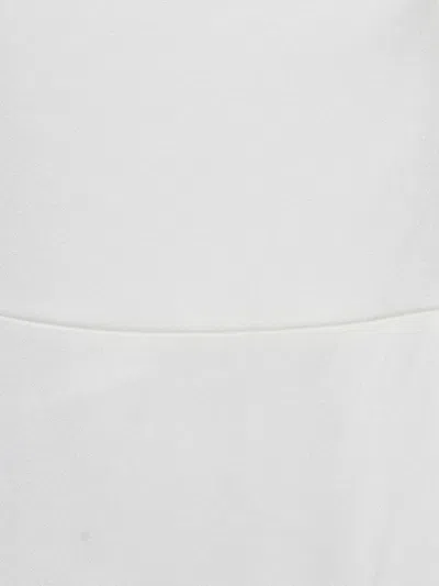 Paule Ka Crepe Frilled Dress In White