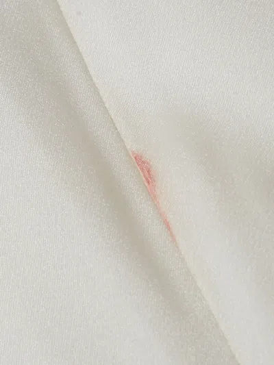 Paule Ka Crepe Frilled Dress In White