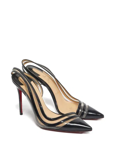 Pre-owned Christian Louboutin Paralili Patent Leather Court Shoes In Black