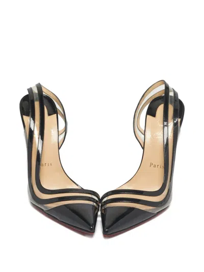 Pre-owned Christian Louboutin Paralili Patent Leather Court Shoes In Black
