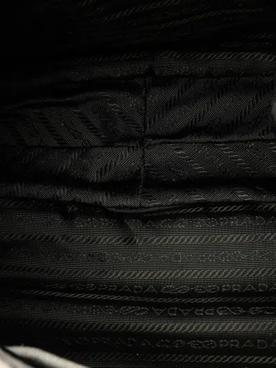 Pre-owned Prada 2000-2025 Cervo Ombre Antik Chain Shoulder Bag In White