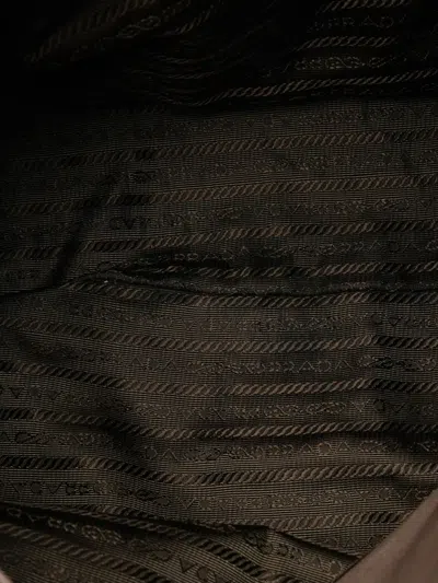 Pre-owned Prada 2000-2025 Nappa Gaufre Ombre Satchel In Brown