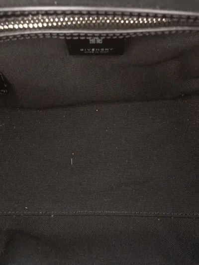 Pre-owned Givenchy 2022 Mini Raffia Antigona Satchel In Black