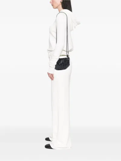 Pre-owned Bottega Veneta 2012-2025 Baby Lambskin Intrecciato Sardine Satchel In Black