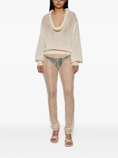 Interior The Anita Lace Trousers In Animal Print