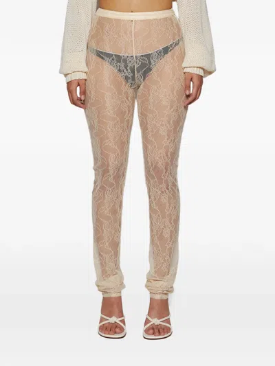 Interior The Anita Lace Trousers In Animal Print