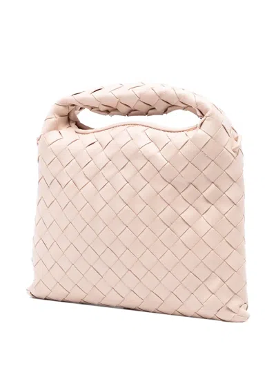 Pre-owned Bottega Veneta 2012-2025 Mini Calfskin Intrecciato Hop Satchel In Pink