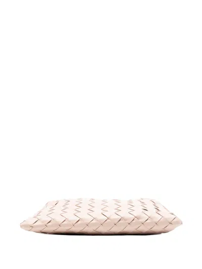 Pre-owned Bottega Veneta 2012-2025 Mini Calfskin Intrecciato Hop Satchel In Pink