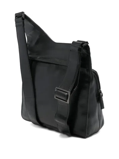 Prada Leather Shoulder Bag In Black