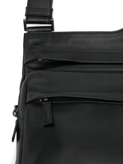 Prada Leather Shoulder Bag In Black