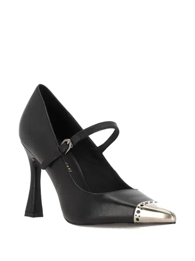 Bruno Premi Cap-toe Strap Pumps In Black