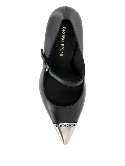 Bruno Premi Cap-toe Strap Pumps In Black