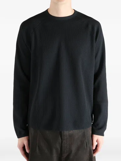Goldwin Textured Long-sleeve T-shirt In Black