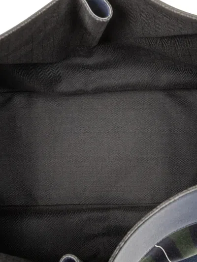 Pre-owned Loewe 2018 Medium Stripes Canvas And Leather Hammock Satchel In Red