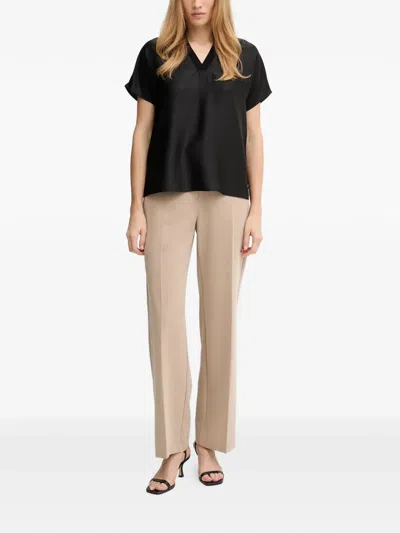 Joseph Ribkoff V-neck Blouse In Black