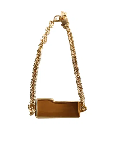 Givenchy Chain Plaque Bracelet In Gold