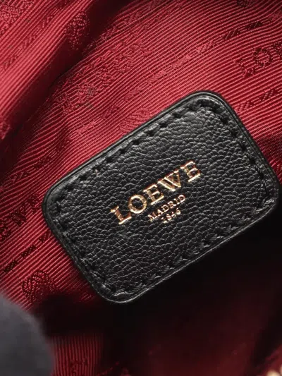 Pre-owned Loewe 2010-2025 Anagram Leather Crossbody Bag In Black