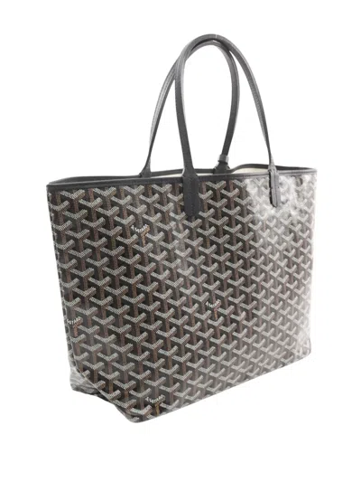 Pre-owned Goyard 2010-2025 Ine Saint Louis Pm Tote Bag In Black