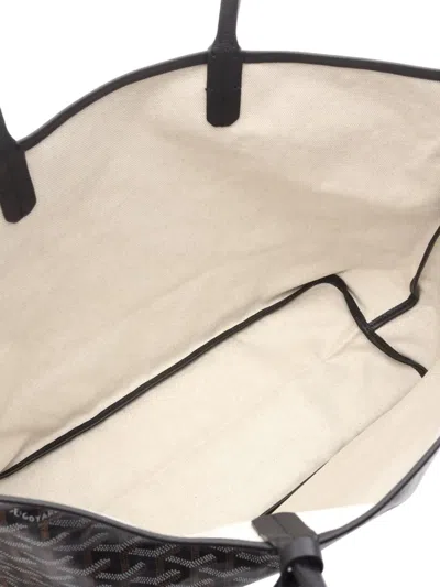 Pre-owned Goyard 2010-2025 Ine Saint Louis Pm Tote Bag In Black