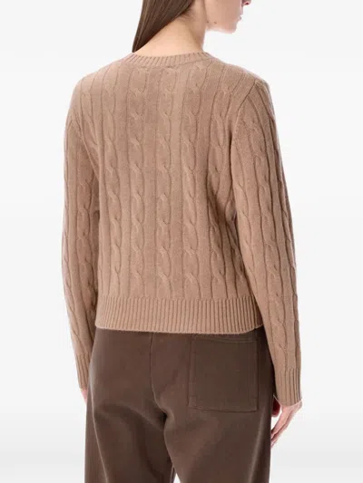 Sporty And Rich Cable-knit Crew-neck Sweater In Multi