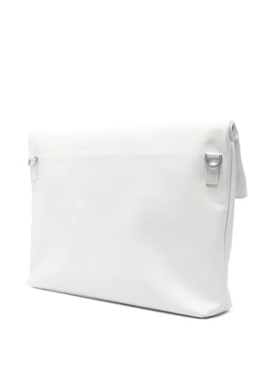 Herskind Foldover Leather Shoulder Bag In White