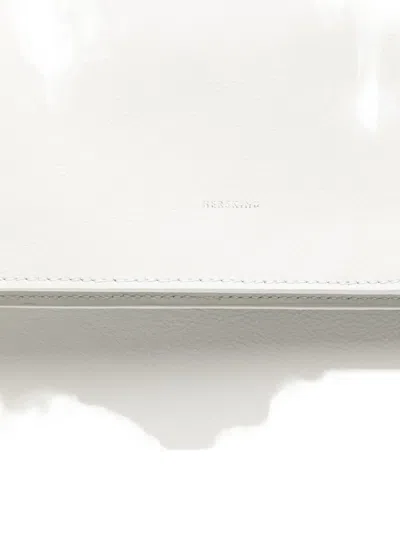 Herskind Foldover Leather Shoulder Bag In White