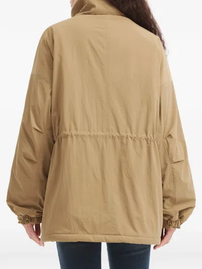 B+ab Faux-fur Trim Jacket In Brown