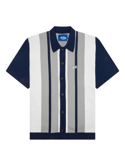Awake Ny Knit Camp-collar Shirt In Blue