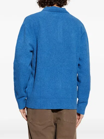 Samsoe & Samsoe Blue Polo Shirt In Blue