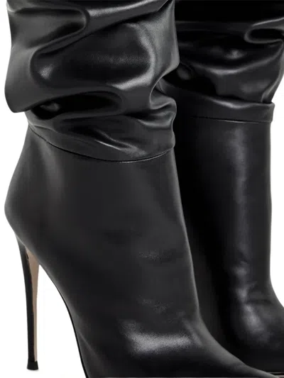 Femme La Mariel 2 Way Point-toe Boots In Black