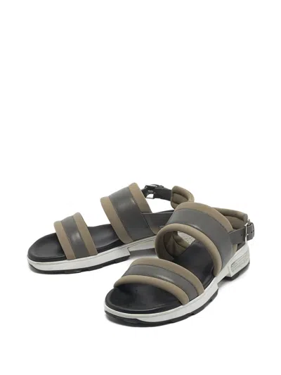 Pre-owned Hermes Leather Strap Sandals In Brown