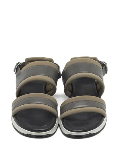 Pre-owned Hermes Leather Strap Sandals In Brown