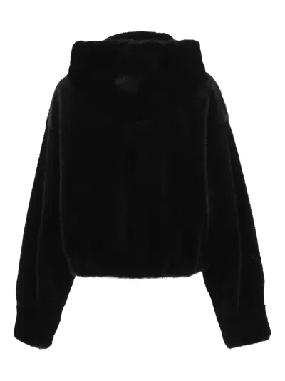 Bb Couture Hooded Jacket In Black