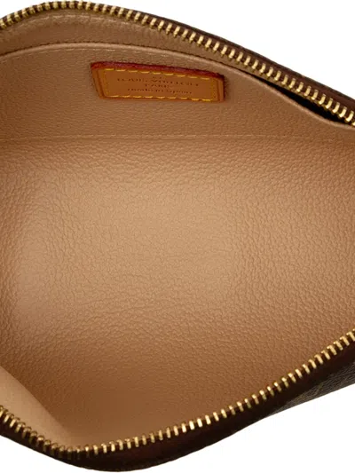 Pre-owned Louis Vuitton 2004 Monogram Cosmetic Pm Pouch In Brown