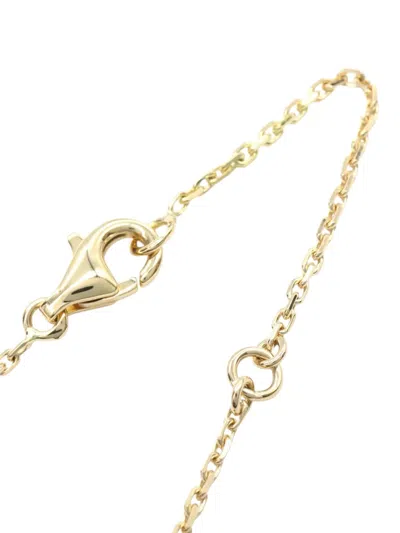 Pre-owned Van Cleef & Arpels 2013-2014 18k Yellow Gold And Onyx Vintage Alhambra Pendant Necklace In Black