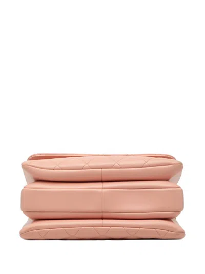 Pre-owned Chanel 2019 Small Quilted Lambskin Trendy Cc Flap Satchel In Pink