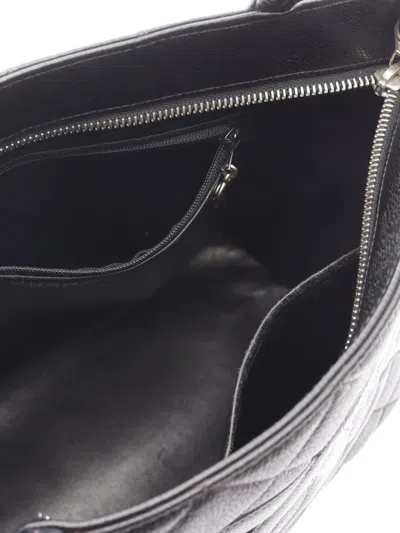 Pre-owned Chanel 2000-2002 Caviar Medallion Tote Bag In Black